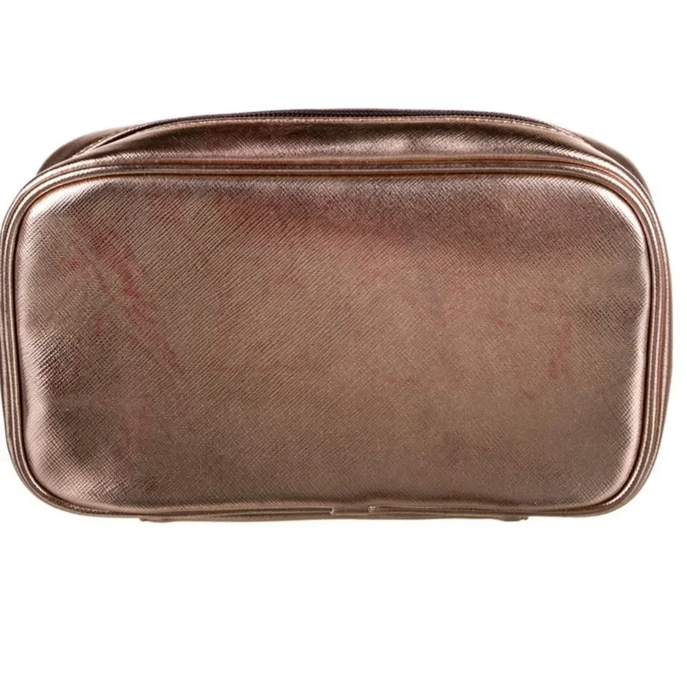 Henri Bendel Travel Jewelry Zip  Case - rose gold